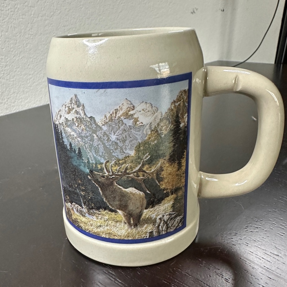 1990 Budweiser Bud Light Wyoming Centennial‎ Beer Mug